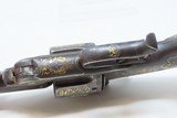 GOLD DAMASCENE SMITH & WESSON .44 RUSSIAN Revolver S&W c1870s 7 1/4”Antique Unique Custom Floral Scroll Inlays - 11 of 16