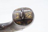 GOLD DAMASCENE SMITH & WESSON .44 RUSSIAN Revolver S&W c1870s 7 1/4”Antique Unique Custom Floral Scroll Inlays - 10 of 16