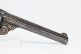 GOLD DAMASCENE SMITH & WESSON .44 RUSSIAN Revolver S&W c1870s 7 1/4”Antique Unique Custom Floral Scroll Inlays - 16 of 16