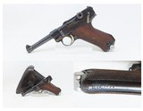 DÜSSELDORF POLICE 1915/1920 DOUBLE DATE LUGER Pistol DWM 9x19mm WWI
II C&R “S.D.IV.1438” Marked WWI Sidearm w/ WWII HOLSTER - 1 of 25