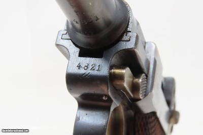 DÜSSELDORF POLICE 1915/1920 DOUBLE DATE LUGER Pistol DWM 9x19mm WWIII C&R “S.D.IV.1438” Marked WWI Sidearm w/ WWII HOLSTER - Image 20 of 25