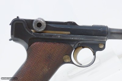 DÜSSELDORF POLICE 1915/1920 DOUBLE DATE LUGER Pistol DWM 9x19mm WWIII C&R “S.D.IV.1438” Marked WWI Sidearm w/ WWII HOLSTER - Image 24 of 25