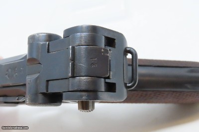 DÜSSELDORF POLICE 1915/1920 DOUBLE DATE LUGER Pistol DWM 9x19mm WWIII C&R “S.D.IV.1438” Marked WWI Sidearm w/ WWII HOLSTER - Image 11 of 25