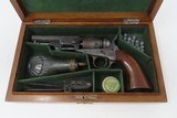STAGECOACH ROBBERY CYLINDER SCENE 1855 COLT 1849 Revolver CIVIL WAR Antique CASED, POWDER FLASK, LEAD BALL, .31 BULLET MOLD, CAP - 3 of 24