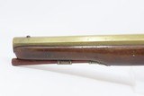c1813 BRASS OCTAGONAL BARREL KETLAND FLINTLOCK Mountain Man Pistol
Antique With Birmingham Proofs and Tombstone Trademark - 19 of 19