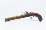 c1813 BRASS OCTAGONAL BARREL KETLAND FLINTLOCK Mountain Man Pistol
Antique With Birmingham Proofs and Tombstone Trademark - 16 of 19