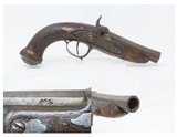 FRENCH Antique .60 BIG BORE Percussion Conversion Pocket Pistol MANSTOPPER
Early 1800s Short Range SELF DEFENSE Pistol - 1 of 17