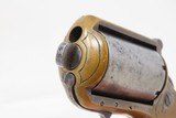 c1874 7-SHOT .22 JAMES REID Friend KNUCKLE DUSTER Revolver ENGRAVED Antique BRASS KNUCKLE - PISTOL COMBO - 8 of 13
