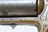 c1874 7-SHOT .22 JAMES REID Friend KNUCKLE DUSTER Revolver ENGRAVED Antique BRASS KNUCKLE - PISTOL COMBO - 5 of 13