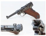 SCARCE DWM 9x19mm 1906 Commercial LUGER Pistol C&RPistol Used in BOTH WORLD WARS - 1 of 18