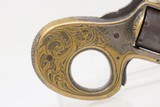 7-SHOT ENGRAVED Antique JAMES REID “My Friend” KNUCKLE DUSTER .22 Revolver
BRASS KNUCKLE PISTOL Combination - 12 of 13