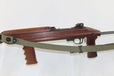 1943 mfr WWII STANDARD PRODUCTS M1 .30 CARBINE PLAINFIELD PARATROOPER STOCK C&R M1 in Wooden Stock with Pistol and Fore Grip Extending Wire - 17 of 21