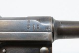 TOTENKOPF DEATH’S HEAD 1917 ERFURT P.08 GERMAN LUGER Pistol 9 GREAT WAR C&R WWI Imperial German Sidearm 9x19mm Parabellum - 19 of 23