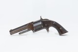 Antique SMITH & WESSON No. 1 1/2 First Issue .32 Caliber Rimfire REVOLVER
WILD WEST Spur Trigger w/Blue Finish & ROSEWOOD GRIP - 2 of 18