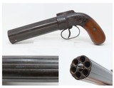 GOLD RUSH Era ALLEN & THURBER Antique WORCHESTER Period Revolver PEPPERBOXENGRAVED First DA Revolving Percussion Pistol - 1 of 18