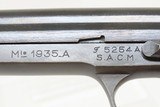 FRENCH S.A.C.M. M1935A 7.65mm SEMI-AUTOMATIC Hammerless POCKET Pistol C&R - 8 of 20