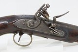 Antique EUROPEAN .48 FLINTLOCK Pocket/Holster SELF DEFENSE Pistol
Early 1800s Pistol with HEAVY BARREL - 4 of 16