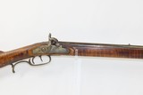 PITTSBURGH, PENNSYLVANIA JAMES BOWN Long Rifle .40 HOMESTEAD Antique Striped Maple Full-Length Stock - 5 of 19