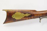 PITTSBURGH, PENNSYLVANIA JAMES BOWN Long Rifle .40 HOMESTEAD Antique Striped Maple Full-Length Stock - 4 of 19