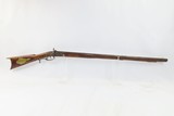 PITTSBURGH, PENNSYLVANIA JAMES BOWN Long Rifle .40 HOMESTEAD Antique Striped Maple Full-Length Stock - 3 of 19