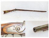 PITTSBURGH, PENNSYLVANIA JAMES BOWN Long Rifle .40 HOMESTEAD Antique Striped Maple Full-Length Stock - 1 of 19