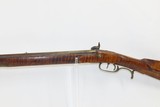 PITTSBURGH, PENNSYLVANIA JAMES BOWN Long Rifle .40 HOMESTEAD Antique Striped Maple Full-Length Stock - 16 of 19