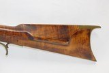 PITTSBURGH, PENNSYLVANIA JAMES BOWN Long Rifle .40 HOMESTEAD Antique Striped Maple Full-Length Stock - 15 of 19