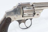 ORIGINAL BOX Antique SMITH & WESSON .38 S&W Safety Hammerless DA Revolver
VERY NICE Top Break 2nd Model with NICKEL FINISH - 19 of 20