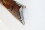 CORNISH, NEW HAMPSHIRE D.H. HILLIARD .36 Underhammer Maple Peep Sight Rifle BEAUTIFULLY ENGRAVED New England INLAID Rifle - 17 of 18