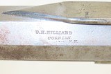 CORNISH, NEW HAMPSHIRE D.H. HILLIARD .36 Underhammer Maple Peep Sight Rifle BEAUTIFULLY ENGRAVED New England INLAID Rifle - 12 of 18
