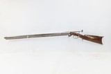 CORNISH, NEW HAMPSHIRE D.H. HILLIARD .36 Underhammer Maple Peep Sight Rifle BEAUTIFULLY ENGRAVED New England INLAID Rifle - 13 of 18