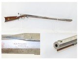 CORNISH, NEW HAMPSHIRE D.H. HILLIARD .36 Underhammer Maple Peep Sight Rifle BEAUTIFULLY ENGRAVED New England INLAID Rifle - 1 of 18