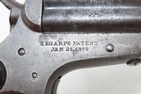 Antique CIVIL WAR Era SHARPS Model 4 .32 Caliber Rimfire PEPPERBOX Revolver WILD WEST GAMBLER 4-Shot Self Defense Pocket Gun - 13 of 17