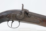 Early 1800s EUROPEAN Antique .79 Percussion Conversion RIFLED “MANSTOPPER”OFFICER’S STYLE Short Range SELF DEFENSE Pistol - 4 of 16