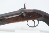 Early 1800s EUROPEAN Antique .79 Percussion Conversion RIFLED “MANSTOPPER”OFFICER’S STYLE Short Range SELF DEFENSE Pistol - 15 of 16