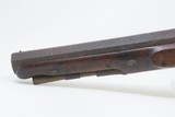 Early 1800s EUROPEAN Antique .79 Percussion Conversion RIFLED “MANSTOPPER”OFFICER’S STYLE Short Range SELF DEFENSE Pistol - 16 of 16