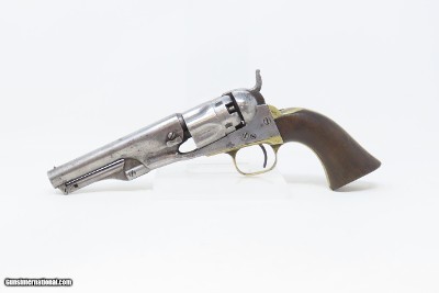 FIRST YEAR Produced CIVIL WAR Antique COLT Model 1862 .36 POLICE Revolver1861 4 1/2” 5-Shot Revolver Pocket Revolver - Image 2 of 18