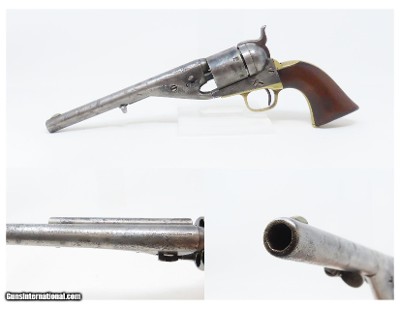 c1870s Antique COLT Model 1861 NAVY RICHARDS-MASON Conversion .38 REVOLVER
SCARCE 1 of 2,200 Manufactured!