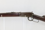 EARLY WINCHESTER Model 1894 LEVER ACTION RIFLE .38-55 John Browning Antique Made in 1895, Octagonal Barrel, Crescent Butt Plate - 4 of 19