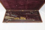 CASED MULTI-BARREL-CARTRIDGE SET Massachusetts Arms MAYNARD Rifle Antique .35-30 & .50-50 with Brass & Original Bullet Molds - 6 of 20
