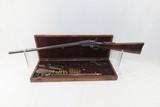 CASED MULTI-BARREL-CARTRIDGE SET Massachusetts Arms MAYNARD Rifle Antique .35-30 & .50-50 with Brass & Original Bullet Molds - 4 of 20