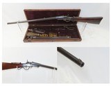CASED MULTI-BARREL-CARTRIDGE SET Massachusetts Arms MAYNARD Rifle Antique .35-30 & .50-50 with Brass & Original Bullet Molds - 3 of 20