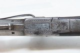 CASED, ENGRAVED BRACE of BELTHOOK PISTOLS .485 British Antique In Fitted Velvet Lined Case with Accoutrements - 17 of 25