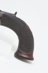 CASED, ENGRAVED BRACE of BELTHOOK PISTOLS .485 British Antique In Fitted Velvet Lined Case with Accoutrements - 20 of 25