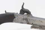 CASED, ENGRAVED BRACE of BELTHOOK PISTOLS .485 British Antique In Fitted Velvet Lined Case with Accoutrements - 25 of 25