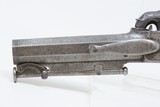 CASED, ENGRAVED BRACE of BELTHOOK PISTOLS .485 British Antique In Fitted Velvet Lined Case with Accoutrements - 22 of 25