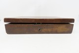 CASED, ENGRAVED BRACE of BELTHOOK PISTOLS .485 British Antique In Fitted Velvet Lined Case with Accoutrements - 5 of 25