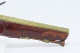 BRASS BARREL Antique W. KETLAND & CO. Flintlock .54 FUR/INDIAN TRADE Pistol BRITISH ORDNANCE and LIEGE PROOFED Marked - 5 of 18