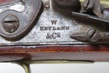 BRASS BARREL Antique W. KETLAND & CO. Flintlock .54 FUR/INDIAN TRADE Pistol BRITISH ORDNANCE and LIEGE PROOFED Marked - 6 of 18