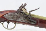 BRASS BARREL Antique W. KETLAND & CO. Flintlock .54 FUR/INDIAN TRADE Pistol BRITISH ORDNANCE and LIEGE PROOFED Marked - 4 of 18